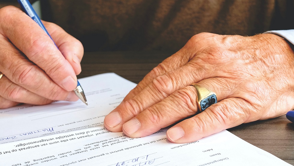 signing the divorce paperwork